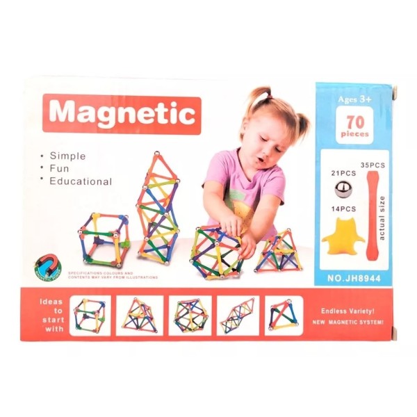 BASTONES MAGNÉTICOS 70 PCS - CHENGI