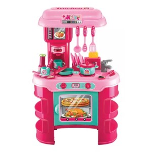 COCINA COMPLETA CON LUCES Y SONIDOS ROSA - ELECTRODOMÉSTICOS CHENGI
