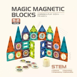 BLOQUES MAGNETICOS 52 PIEZAS - CHENGI