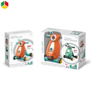 Caminador multifuncional estilo vespa - Naranja