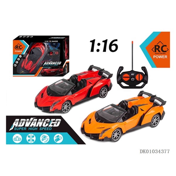 Auto deportivo con luces delanteras