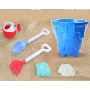 Balde de playa en red 6 piezas