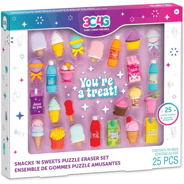 Juego de borradores snaks - 3C4G
