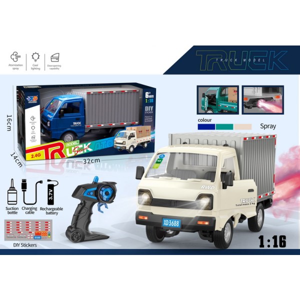 Camioneta de reparto con furgón