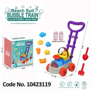 Maquina de burbujas con juego de playa