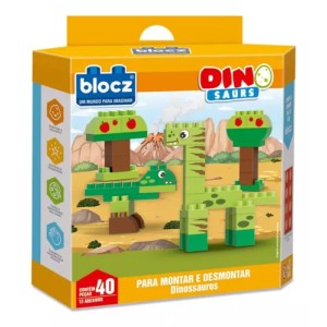Kit De Bloques De Encastre 40 Piezas + Muñeco Varios Diseños