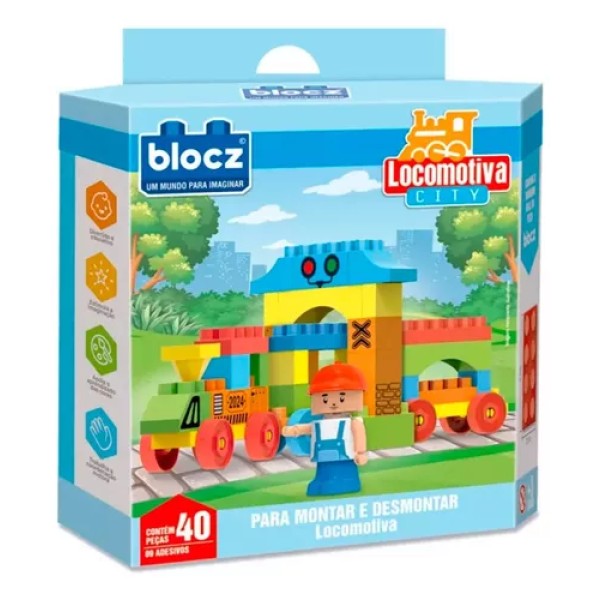 Kit De Bloques De Encastre 8 piezas + camión