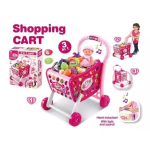 Carrito de super 3 en 1 Rosa