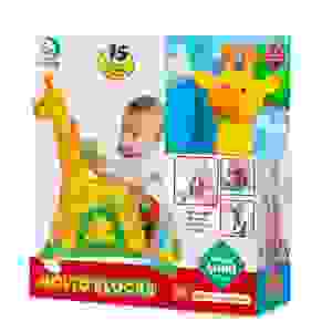 Baby land Girafa de atividades amarela com 15 blocos - Cardoso Toys