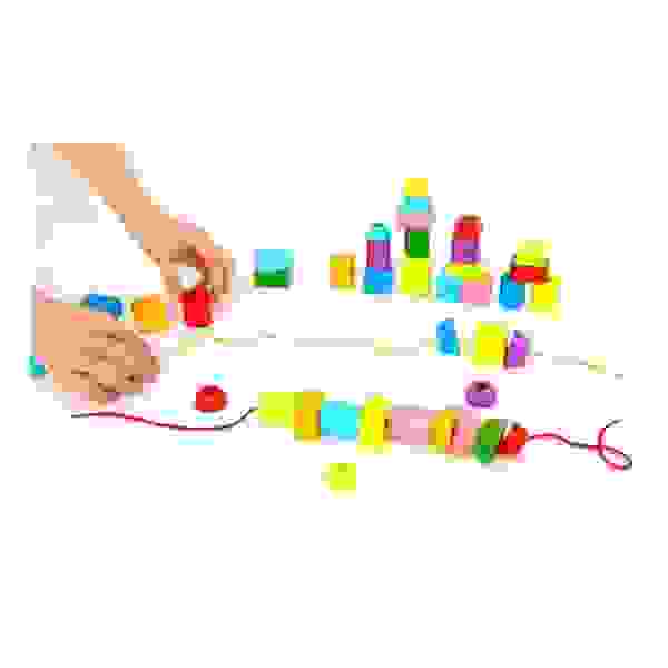Juego Educativo Bloques De Madera - Tooky Toy - Imagen 2