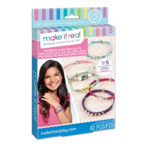 Pulseras con dijes arcoiris brillantes - Make It Real