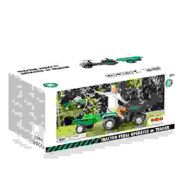 Tractor verde con pala y trailer - Dolu Toy Factory - Imagen 3