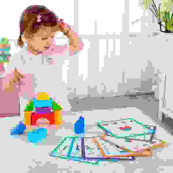 Bloques Didacticos Cartas Patron Block Game Tl386 - Tooky Toy - Imagen 3