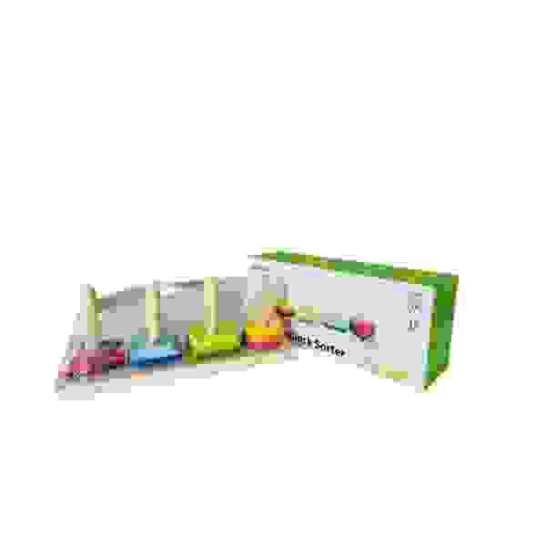 Juego de bloques geométricos de madera - 13 piezas - Tooky Toy - Imagen 2
