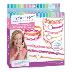 Pulseras con dijes amistad de macramé - Make It Real