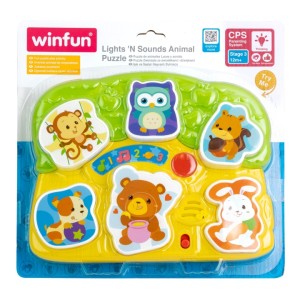 Rompecabezas de Animales con Luces y Sonidos - Winfun