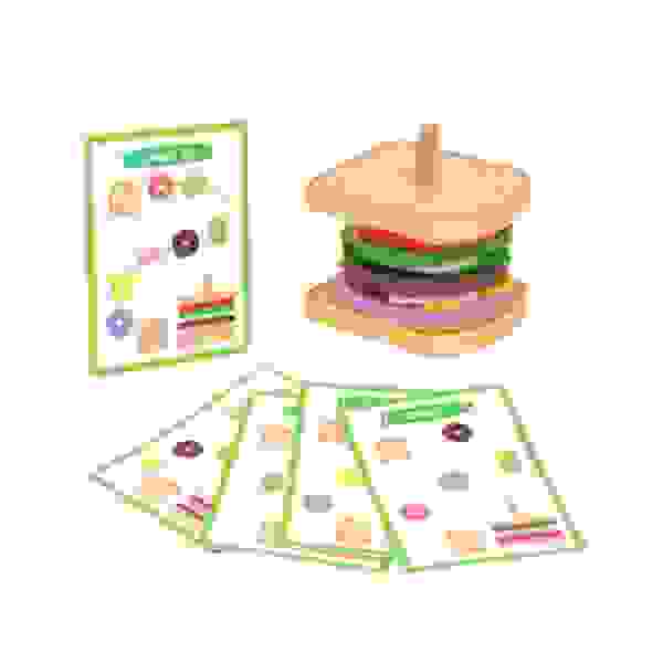 Juguete de madera para apilar rebanadas de pan de molde TK887 - Tooky Toy