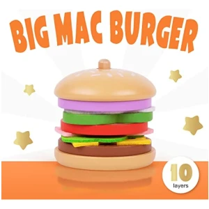 Montessori Hamburguesa Apilable - Tooky Toy