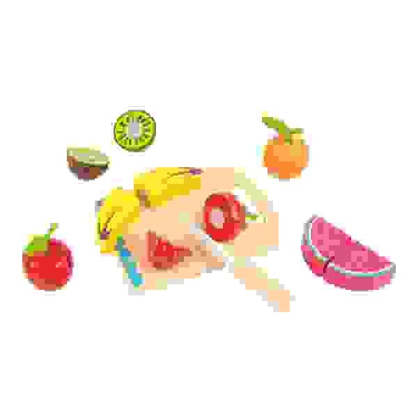 Juego de cortar frutas de madera - Tooky Toy - Imagen 2