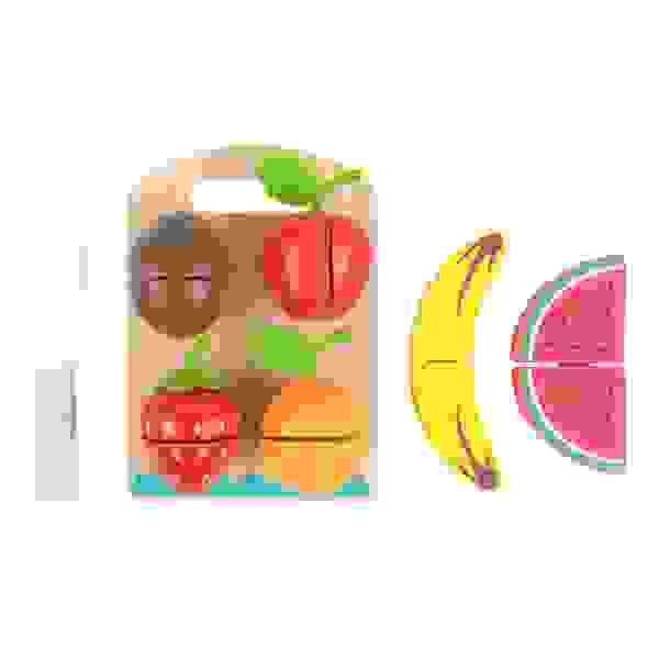 Juego de cortar frutas de madera - Tooky Toy - Imagen 3