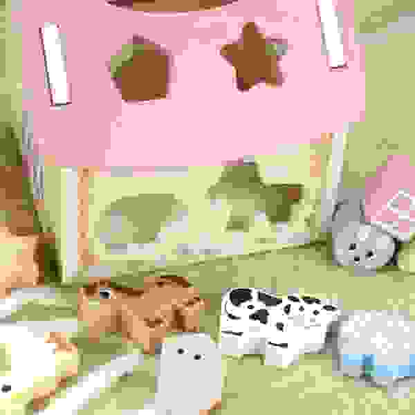 Granja Clasificadora De Animales De Madera - Tooky Toy - Imagen 4