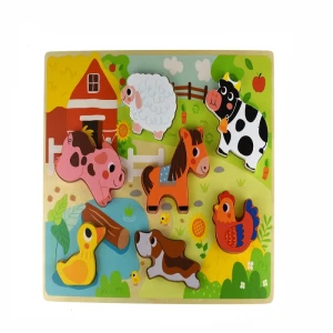 Puzzle de la granja 6 piezas - Tooky Toy