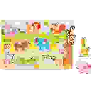 Puzzle Encastre Didactico Animales C/ayuda Ty857 - Tooky Toy