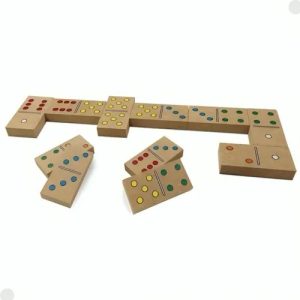 Juego dominó de madera 28 piezas