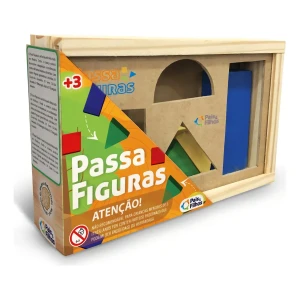 Juego educativo con figuras de madera