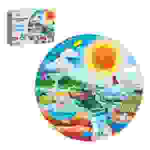 Puzzle Ciclo Del Agua Redondo 40piezas