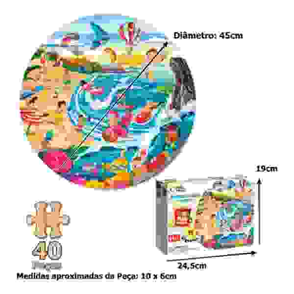Puzzle Redondo Playa 40 Piezas - Imagen 2