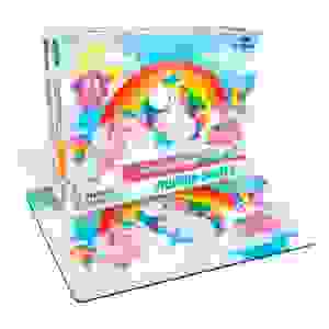 Puzzle de juguete con forma de unicornio para bebés, 24 piezas