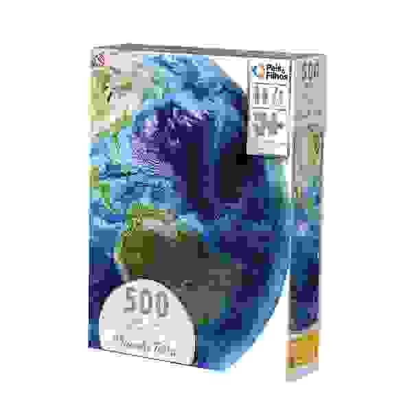 Rompecabezas redondo 500P Planeta Tierra