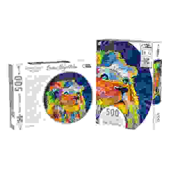 Puzzle Rompecabezas Redondo León Majestuoso 500 Piezas
