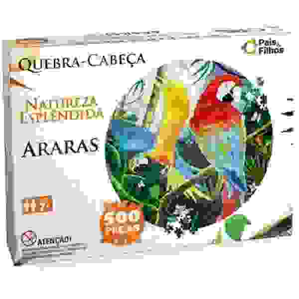 Puzzle Redondo - Guacamayos 500 Piezas
