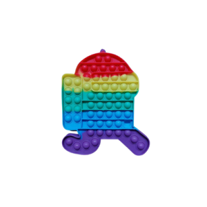 Pop it arcoiris diseño among us de 16 cm