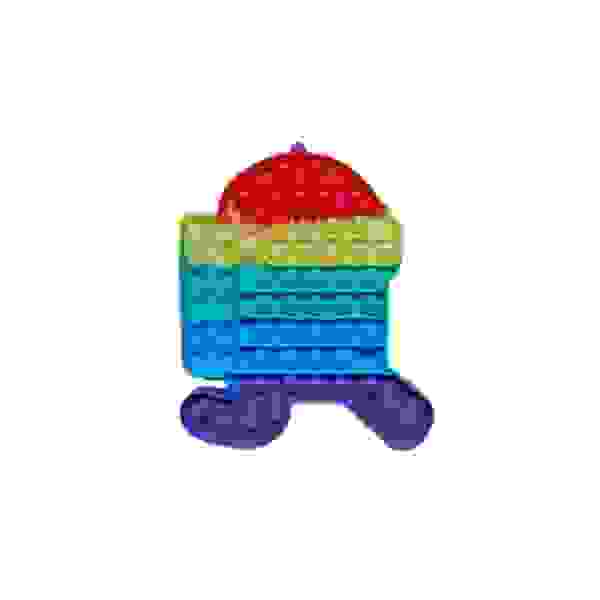 Pop it arcoiris diseño among us de 16 cm