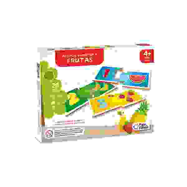 Juego pedagógico asocie números y frutas
