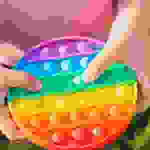 Pop it arcoiris 30cm - con pulsadores grandes