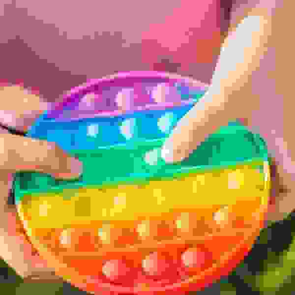 Pop it arcoiris 30cm - con pulsadores grandes