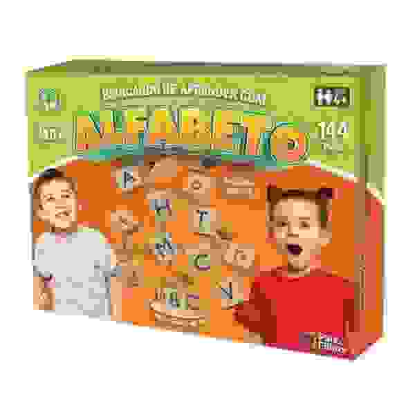 Juguete escolar educativo con alfabeto de madera