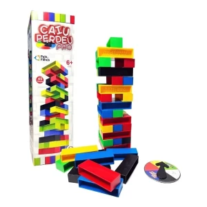 Juego de torre con ruleta y 45 piezas