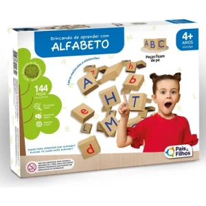 Juguete escolar educativo con alfabeto de madera