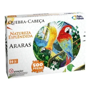 Puzzle Redondo - Guacamayos 500 Piezas