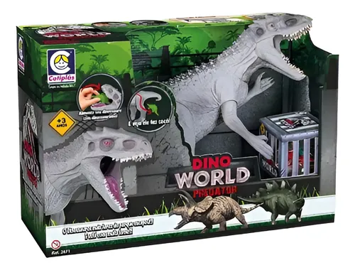 Dinossauro Grande Jurassic World T-rex Predador C/mini Dino - Imagen 2