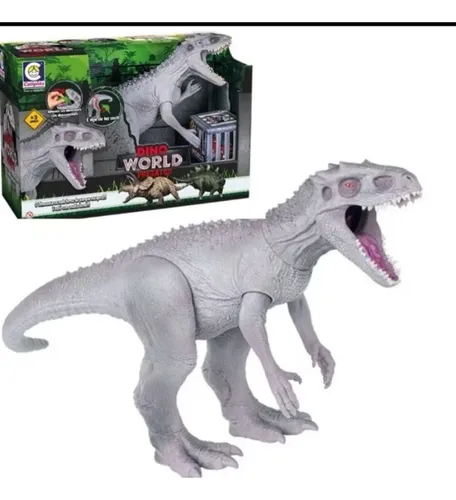 Dinossauro Grande Jurassic World T-rex Predador C/mini Dino
