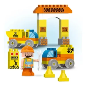 Kit De Bloques De Encastre 40 Piezas + Muñeco Constructor