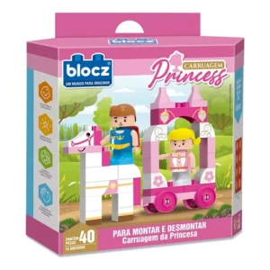 Kit De Bloques De Encastre 40 Piezas + Muñeco Princesas