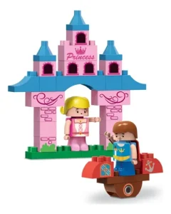 Kit De Bloques De Encastre 40 Piezas + Muñeco Princesas