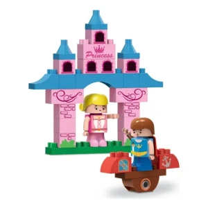 Kit De Bloques De Encastre 40 Piezas + Muñeco Princesas